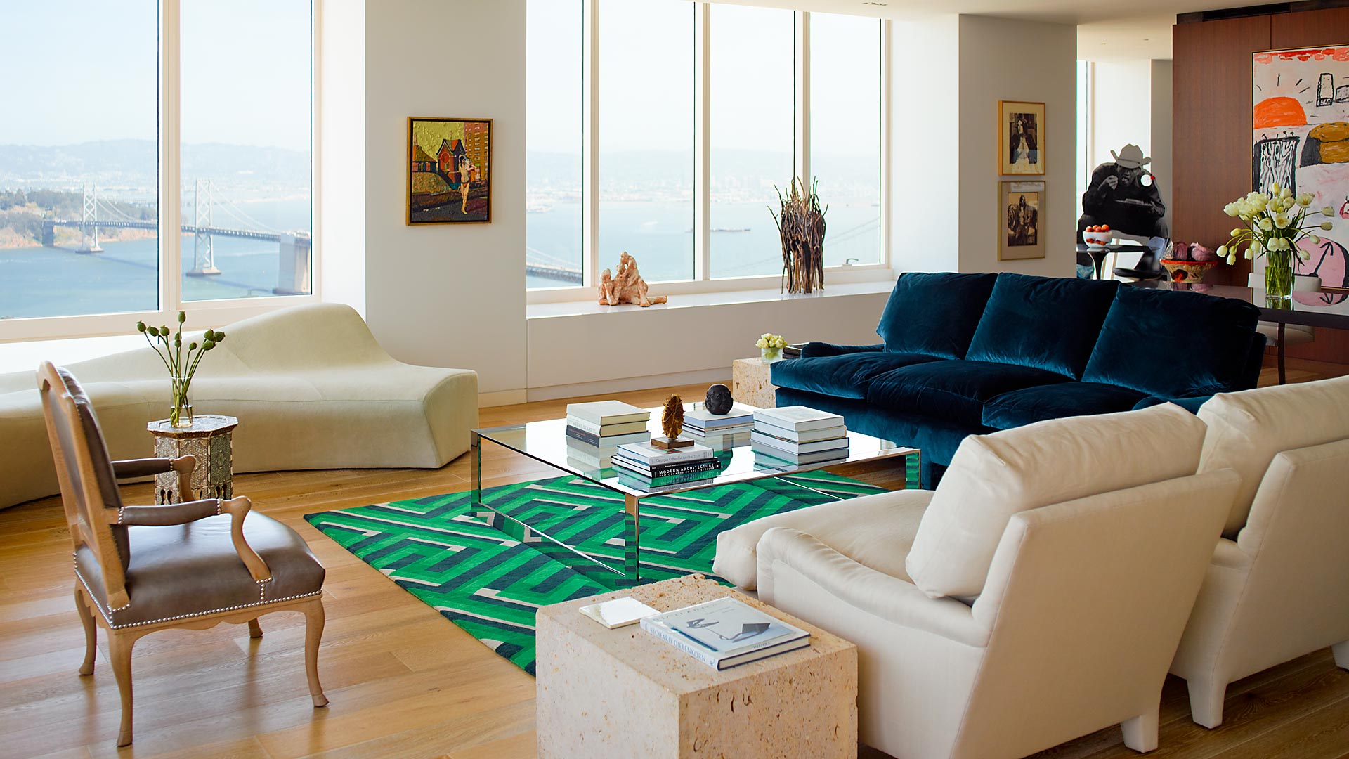 Millennium Tower San Francisco Residence Living Room- interior design by BAMO