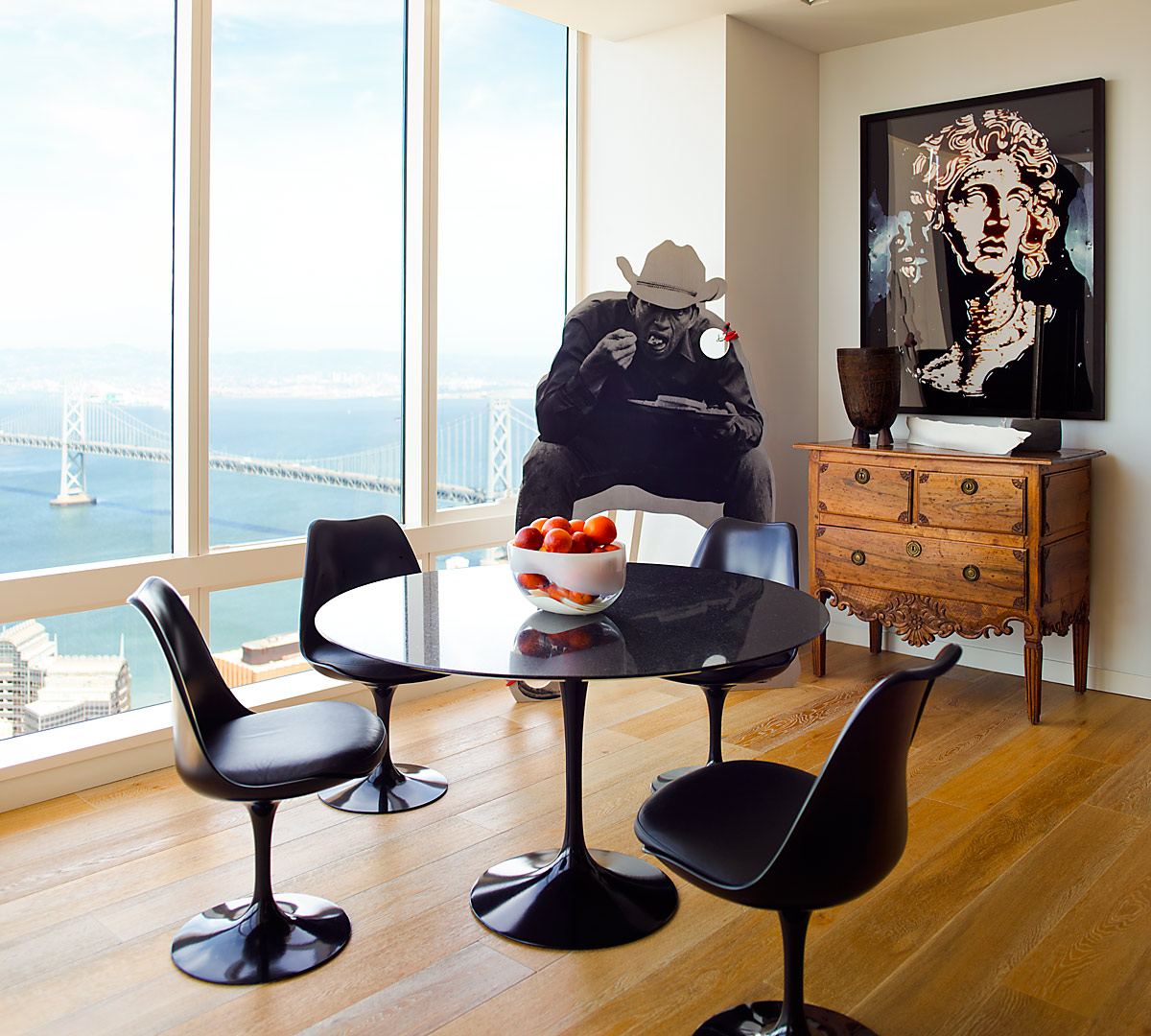 Millennium Tower San Francisco Residence Kitchen Table - interior design by BAMO